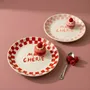 Assiettes au quotidien - Assiette à collation en céramique Ma Cherie, 7 x 7 pouces - CASA AMAROSA