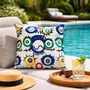 Garden textiles - Ojitos 45 x 45 outdoor cushion - Design by Juan de Lascurain - ARTDECORIS