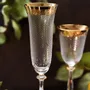Verres à pied - Verres à champagne décorés en or 190ml Baron-bra - COMBI POLAND GLASS DECORATOR