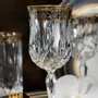 Verres à pied - Verres à vin de 150 ml avec décoration en platine -Opera Platin OCC - COMBI POLAND GLASS DECORATOR