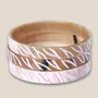 Bijoux - Bracelet Corne 10mm Zébre Rose Pastel 21 - VENTILLO - MALUNE