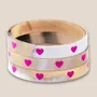 Bijoux - Bracelet Corne 10mm Coeur Rose Vif 34 - VENTILLO - MALUNE