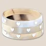 Bijoux - Bracelet Corne 10mm Coeur Ecru 36 - VENTILLO - MALUNE