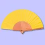 Bijoux - Eventail Uni 6 Jaune - VENTILLO - MALUNE