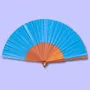 Bijoux - Eventail Uni 8 Turquoise - VENTILLO - MALUNE