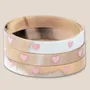 Jewelry - Bracelet Corne 10mm Coeur Rose Pastel 21 - VENTILLO - MALUNE