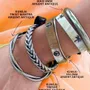 Jewelry - Jonc Bouddhiste Twist Mantra Argent Antique- M 62mm - JOLIE JULIE