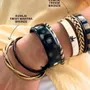 Bijoux - Jonc Bouddhiste Twist Mantra Bronze - M 62mm - JOLIE JULIE