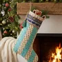 Christmas garlands and baubles - Precious zero-waste polka dot christmas stocking - I WAS A SARI