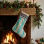 Christmas garlands and baubles - Precious zero-waste polka dot christmas stocking - I WAS A SARI