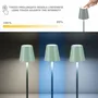 Lampes à poser - BEPER P207ILI203 Lampe de table rechargeable, lumière LED sans fil, intensité réglable, USB inclus - Portable pour le bureau, la table de nuit ou l'ex - BEPER SRL