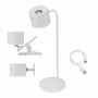 Lampes à poser - BEPER P201UTP303 Lampe Luminì à 3 fonctions, lampe avec clip et accessoire mural inclus, câble USB rechargeable inclus, tactile, blanc - BEPER SRL
