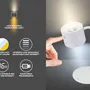 Lampes à poser - BEPER P201UTP303 Lampe Luminì à 3 fonctions, lampe avec clip et accessoire mural inclus, câble USB rechargeable inclus, tactile, blanc - BEPER SRL