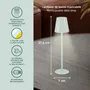 Table lamps - BEPER P207ILI208 Rechargeable Table Lamp, Wireless LED Light, Dimmable, Bedside Lamp, USB Included - BEPER SRL