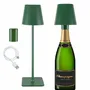 Table lamps - BEPER P201UTP115 2-in-1 Wireless Table Lamp, Touch Desk Lamp, 1.5W, Bottle adapter included, Emerald - BEPER SRL