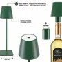 Table lamps - BEPER P201UTP115 2-in-1 Wireless Table Lamp, Touch Desk Lamp, 1.5W, Bottle adapter included, Emerald - BEPER SRL