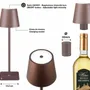 Lampes à poser - BEPER P201UTP120 2in1 Wireless Desk Lamp, Touch Desk Lamp, 1.5W, Adaptateur de bouteille inclus, Corten - BEPER SRL