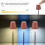 Lampes à poser - BEPER P207ILI204 Lampe de table rechargeable, lumière LED sans fil, intensité réglable, USB inclus - Portable pour le bureau, la table de nuit ou l'ex - BEPER SRL