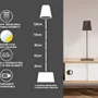 Lampes à poser - BEPER P201UTP405 XL lampadaire réglable en hauteur, câble USB type-C lampe rechargeable, 3 nuances de lumière - BEPER SRL