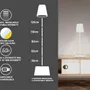 Lampes à poser - BEPER P201UTP404 Lampadaire XL à hauteur réglable, lampe rechargeable par câble USB type-C, 3 nuances de lumière, Blanc - BEPER SRL