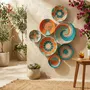 Other wall decoration - Vibrant 7-Piece Woven Wall Basket Decor Set - SARMAL DESIGN