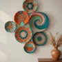 Other wall decoration - Vibrant 7-Piece Woven Wall Basket Decor Set - SARMAL DESIGN