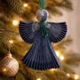 Christmas garlands and baubles - Angel ornament made from upcyled saris - I WAS A SARI
