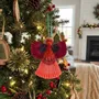 Christmas garlands and baubles - Angel ornament made from upcyled saris - I WAS A SARI