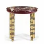 Tables pour hôtels - Table d'appoint en marbre et laiton Ipanema - DUISTT