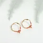 Jewelry - Wild Rose Hoops Earrings - CÂPÂ JEWERLY