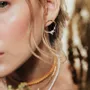 Jewelry - Wild Rose Hoops Earrings - CÂPÂ JEWERLY
