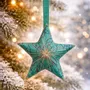 Guirlandes et boules de Noël - Décoration étoile intemporelle fabriquée à partir de saris recyclés - I WAS A SARI