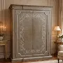 Wardrobe - "Rinascimento" Wardrobe hand decorated with spatulated finish - INTERIORS ITALIA