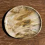 Unique pieces - Petrified wood dish or pouch empty D27x24 -3319 - OFFICE OBJETS