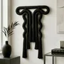 Other wall decoration - Noir Silhouette: Handmade Sculptural Macrame Wall Art - SARMAL DESIGN