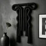 Other wall decoration - Noir Silhouette: Handmade Sculptural Macrame Wall Art - SARMAL DESIGN