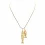 Jewelry - Gold plated Duo fish necklace - Goa - SOPHIE DESCHAMPS BIJOUX
