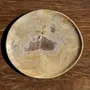 Unique pieces - Empty pouch or dish in beige petrified wood with brown stain in the ce - OFFICE OBJETS