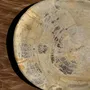 Pièces uniques - Vide poche ou plat en bois pétrifié ovale cernes grises D28x24 -3779 - OFFICE OBJETS