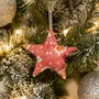 Christmas garlands and baubles - Mini handcrafted star christmas bauble - I WAS A SARI