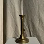 Candlesticks and candle holders - Large adjustable gold brass candle holder H16 D8 - OFFICE OBJETS