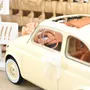 Cadeaux - Fiat 500 L 1968 Blanc Ivoire cadeau de mariage 1/18 - NOREV