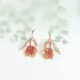 Bijoux - Boucles d'oreilles à Motif de Carnation - CÂPÂ JEWERLY