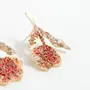 Bijoux - Boucles d'oreilles à Motif de Carnation - CÂPÂ JEWERLY