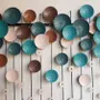 Autres décorations murales - Rain of Orbs : décoration murale faite à la main en métal et en couche - SARMAL DESIGN