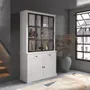 Storage boxes - Kubic Metal 2x2 doors 2 drawers showcase - XO INTERIORS