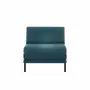 Fauteuils - Fauteuil lit convertible Français 1Place BOSS 80 SMALL sans accoudoirs : Coloris - Tissu / VERT AQUAMA - Filo - Vert - LIKOOLIS