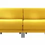 Armchairs - French 2-seater sofa bed BOSS DUO 160 SMALL without armrests : Colour - Fabric / MUSTARD YELLOW - Filo - Yellow - LIKOOLIS