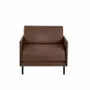Fauteuils - Fauteuil lit Français 1 Place BOSS 70 MEDIUM accoudoirs amovibles : Coloris - CUIR - Taupe marron 0813 - LIKOOLIS