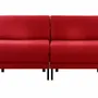 Armchairs - French 2-seater sofa bed BOSS DUO 160 SMALL without armrests: Colour - Artificial-leather / WHITE - Combi - WHITE - LIKOOLIS